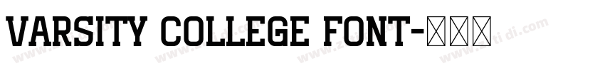 Varsity College Font字体转换